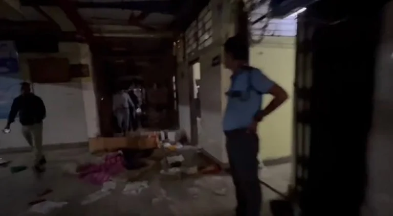Unidentified miscreants vandalised a part of RG Kar Medical College & Hospital where a woman doctor was found dead last week, police said. - X/@SreyashiDey